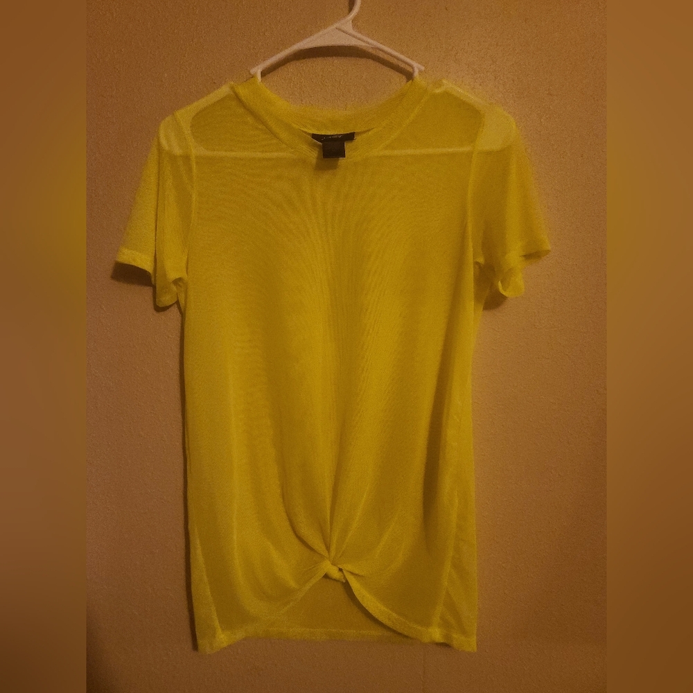 Yellow See Thru Shirt